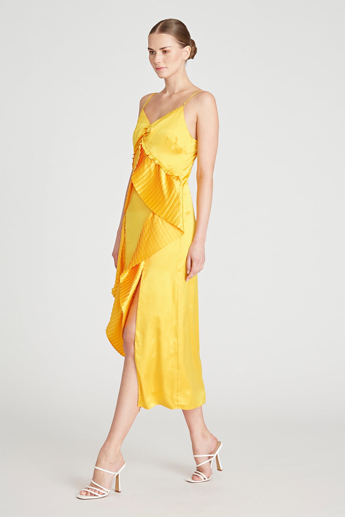 Leena Cami Pleated Slip Dress