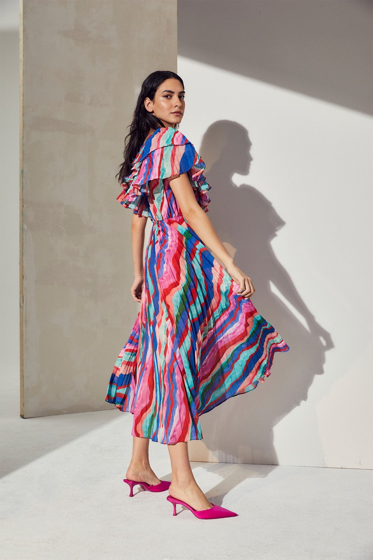 Luisa Pleated Dress