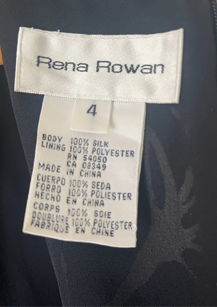Rena Rowan-sidenklänning