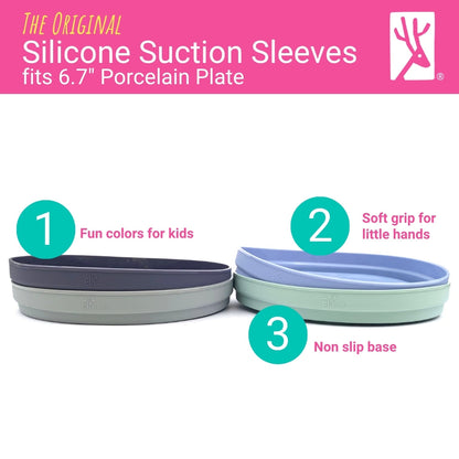 6.7" Silicone Sleeves MistyBlue/Sage/Blush/Lilac