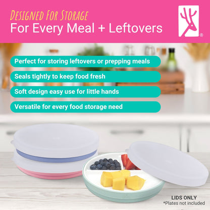 6.7" Porcelain Plate Silicone Lids