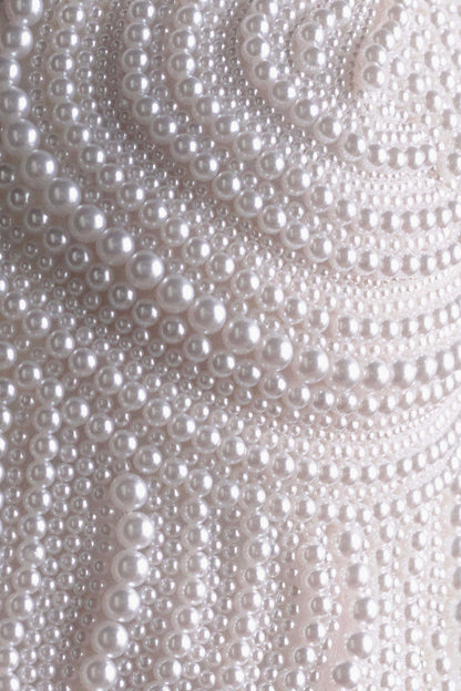 Kathia Pearl Hand Beaded Top - White
