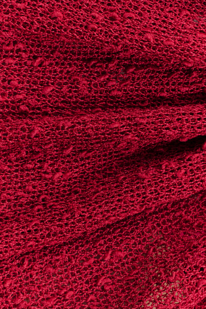 Sammy Boucle Knit Cover Up - Dragonfruit