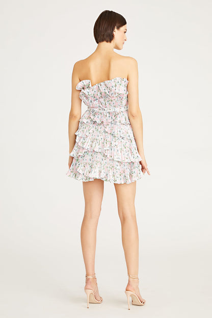 Reed Pleated Shell Mini Dress