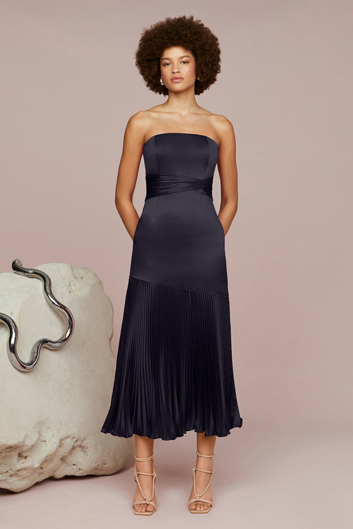 Milly Pleated Midi Dress