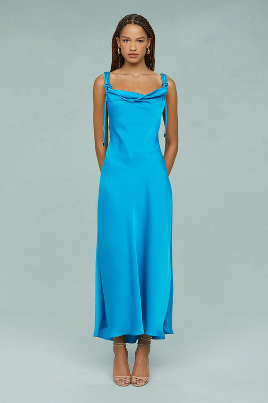 Liza Pleated Midi Dress