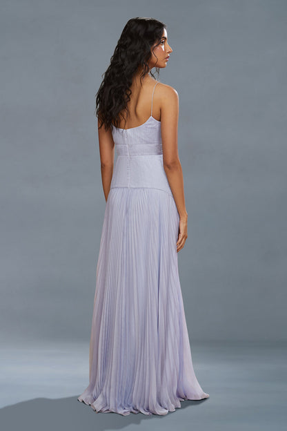 Saylor Pleated Gown