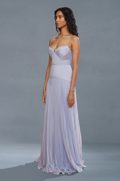 Saylor Pleated Gown