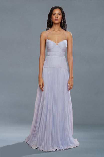 Saylor Pleated Gown