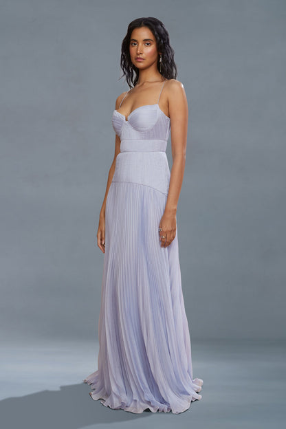 Saylor Pleated Gown