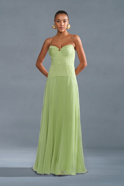 Saylor Pleated Gown