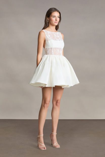 Lainey Boat Neck Mini Dress