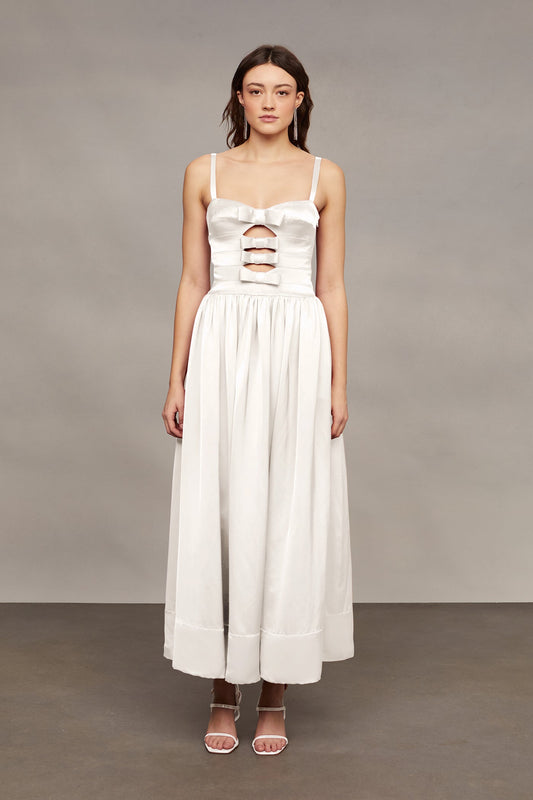 Lima Slashed Midi Dress