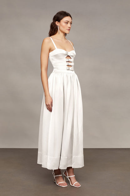 Lima Slashed Midi Dress