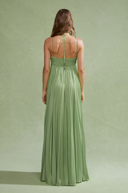 River Pleated Gown