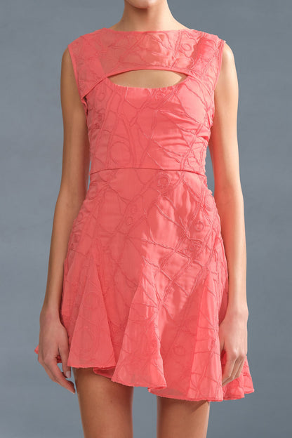 Quartz Asymmetrical Mini Dress