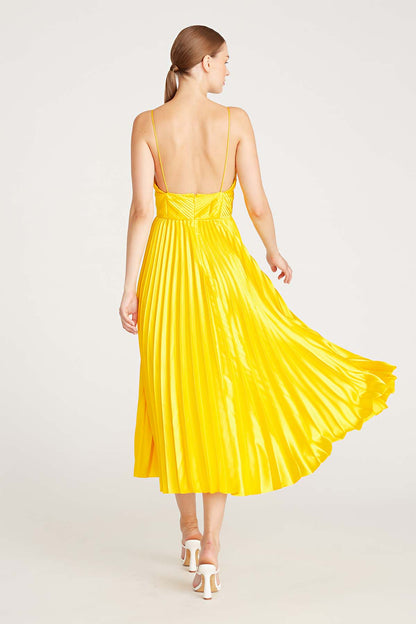 Viv Mitered Pleating Dress