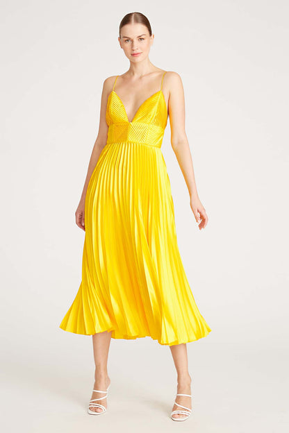 Viv Mitered Pleating Dress