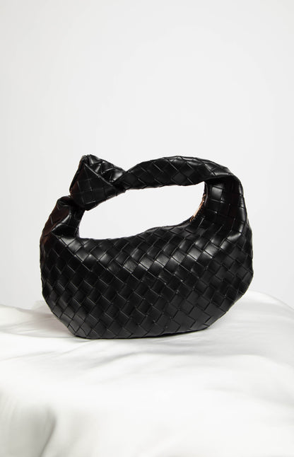 Rylie Black PU Shoulder Bag