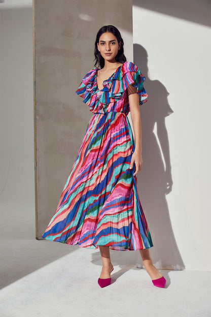 Luisa Pleated Dress