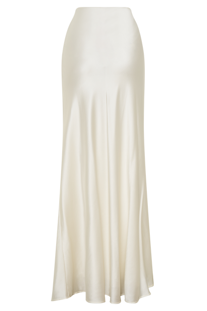 Sabrina Silk Blend Maxi Skirt - Ivory