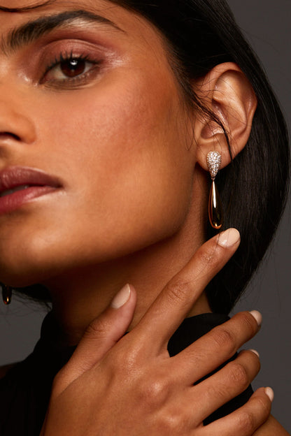 Pisa Pave Drop Earrings