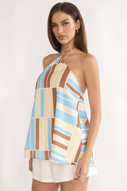 Chichi Halter Top Print Butter