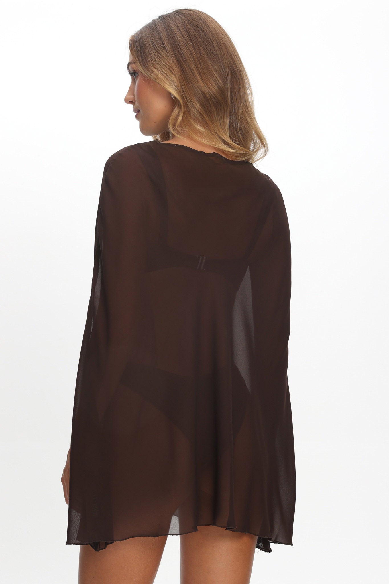 LIONESS Aura Poncho Chocolate