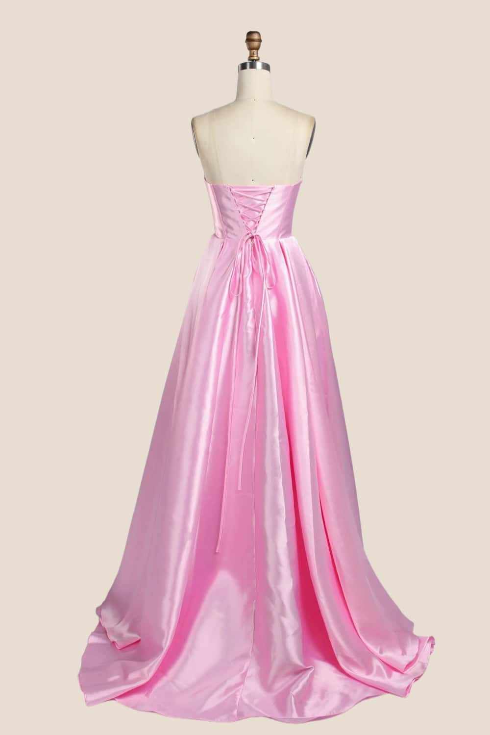 Cowl Neck Yellow Satin A-line Formal Dress