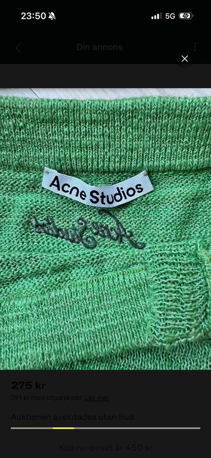 Acne Studios-linnekjol NWOT