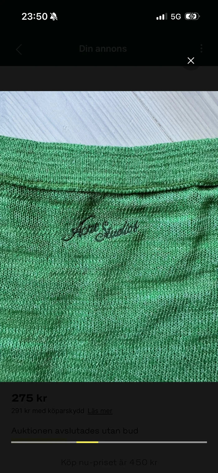 Acne Studios-linnekjol NWOT
