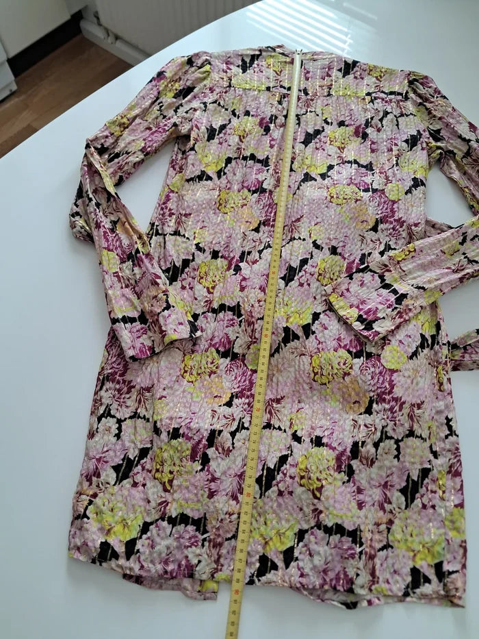 Birgitte Herskind Alice Silk Floral Wrap Mini-sidenklänning