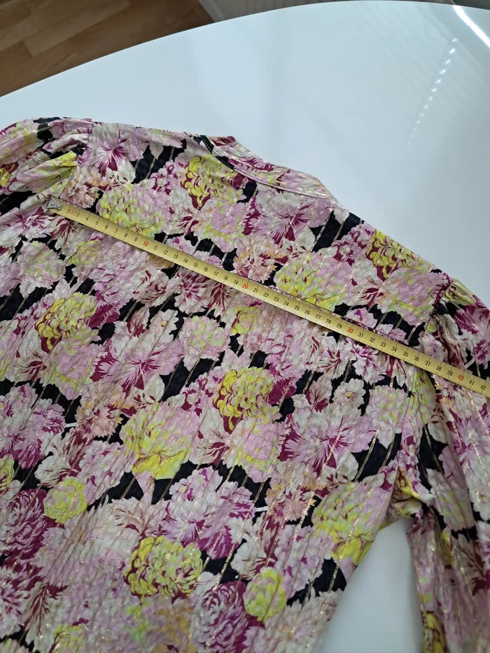 Birgitte Herskind Alice Silk Floral Wrap Mini-sidenklänning