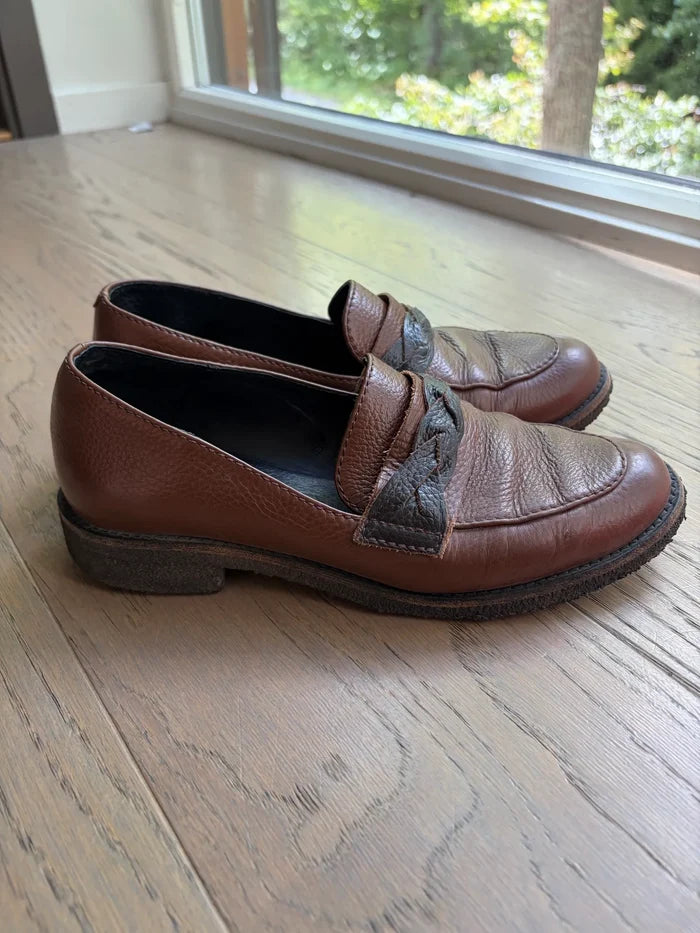 Blankens-skinnloafers