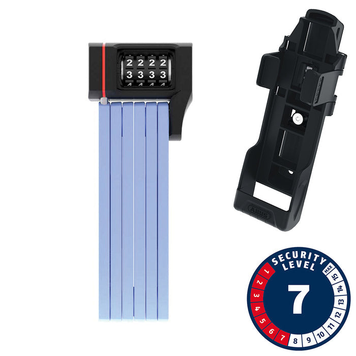 Abus, Bordo uGrip 5700C, Folding Lock, Combination, 80cm, 2.6', 5mm, Blue