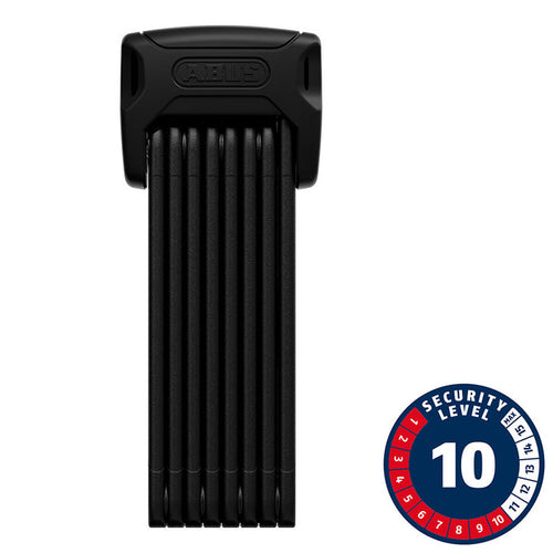 Abus, Bordo XPlus 6000K, Folding Lock, Key, 5.0mm, 120cm, 3.94', SH, Black