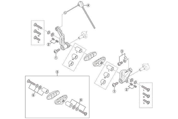 BR-CX50 Cantilever Brake Caliper