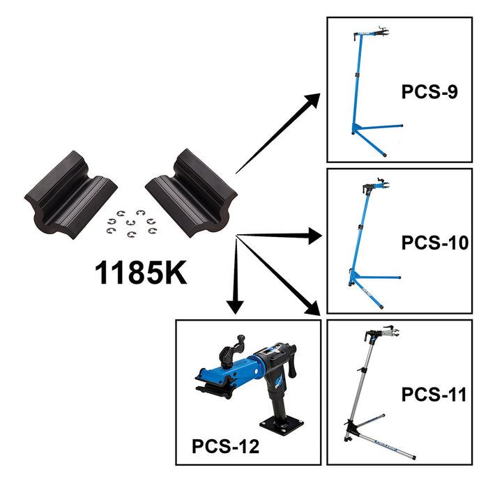Park Tool, 1185K, Clamp cover set, For PCS-9, PCS-10, PCS-11 and PCS-12