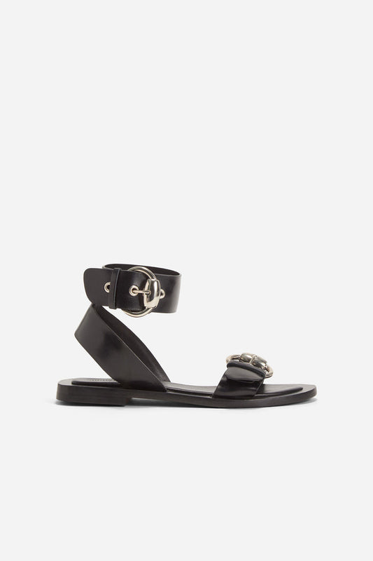 Filippa K Buckle Flat-skinnsandaler