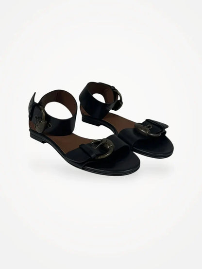 Filippa K Buckle Flat-skinnsandaler