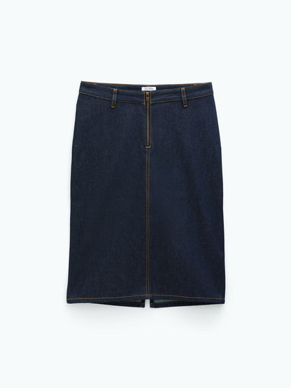 Filippa K Denim Midi Zip-kjol