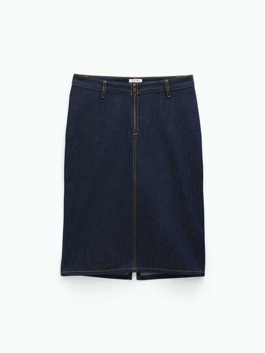 Filippa K Denim Midi Zip-kjol