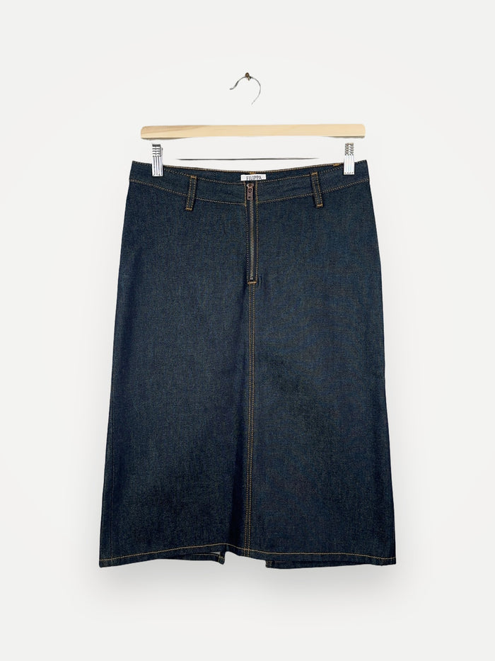 Filippa K Denim Midi Zip-kjol
