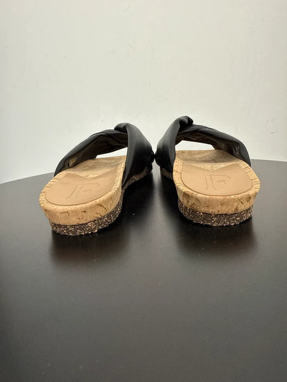 Flattered Lou Black Vegan-skinnsandaler
