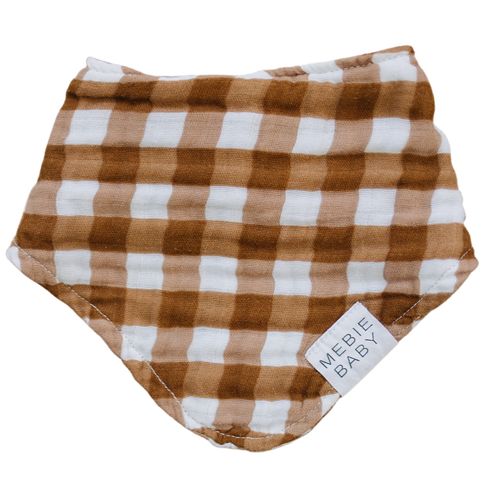 Gingham Muslin Bib