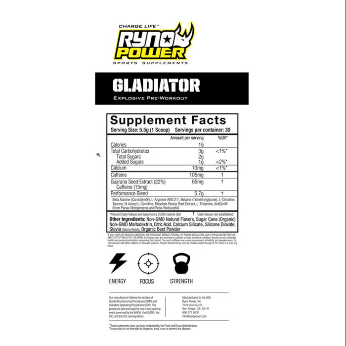 Gladiator Pre-Workout