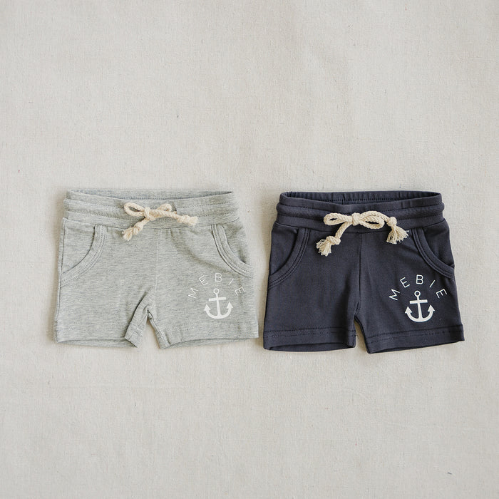 Grey Anchor Pocket Shorts