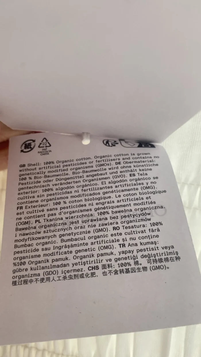& Other Stories Other Stories Smockad Vit Xs-klänning NWT