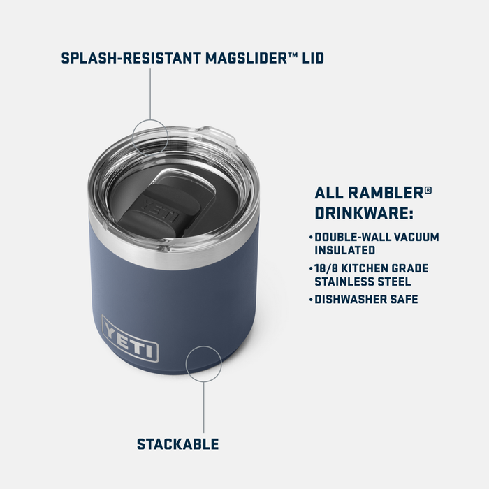 Rambler 10oz (295ml) Stackable Mug w/Durasip™ Ceramic Lining