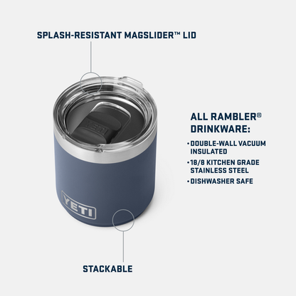 Rambler 10oz (295ml) Stackable Mug w/Durasip™ Ceramic Lining